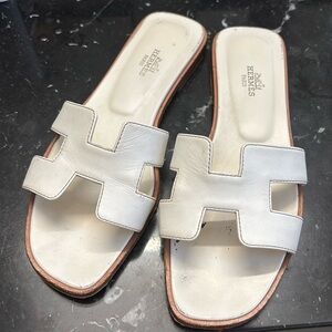 Hermes Oran white size 38.5
